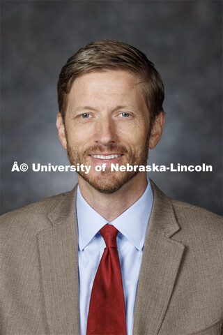 Studio portrait of Abraham Gibson, Associate Professor, History. August 21, 2024. 