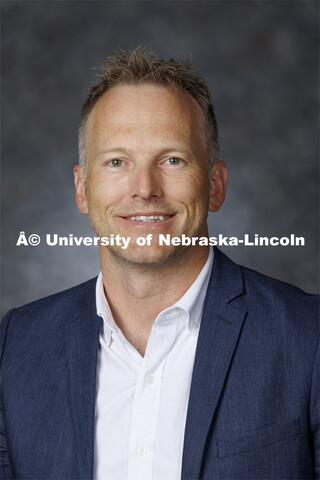 Studio portrait of James Hughey, Assistant Professor, Management, College of Business. August 21, 20