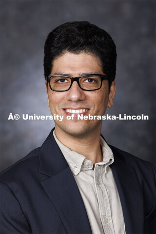 Studio portrait of Mohammad Razavi, Assistant Professor, Mechanical and Materials Engineering. Augus