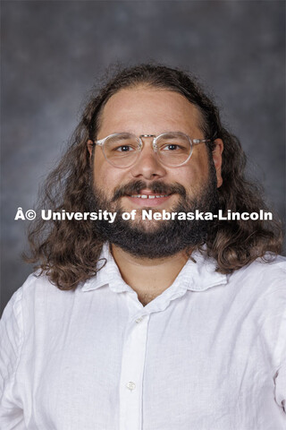 Studio portrait of Alex Valin, Lecturer, English. August 21, 2024. 