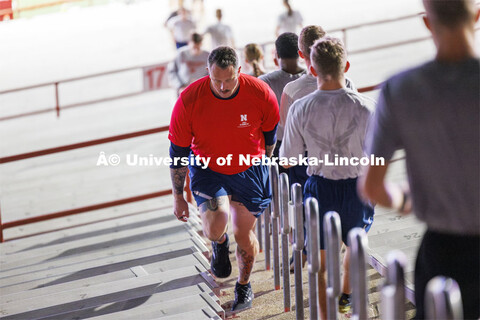 9/11 stair climb in Memorial Stadium to commemorate September 11, 2001. September 11, 2024. 