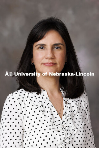 Studio portrait of Cindy Ermus, Associate Professor, History. September 19, 2024. 