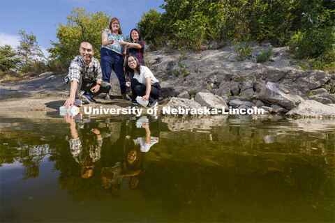 Xu Li (front left), Bing Wang (front right), Shannon Bartelt-Hunt (back left) and Yusong Li (back ri