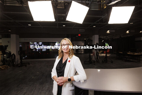 Shari Veil, Dean of College of Journalism and Mass Communication. Veil is pictured in various places