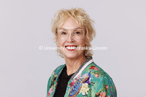 Studio portrait of Megan Elliott, Director, Johnny Carson Center for Emerging Media Arts. Hixson-Lie