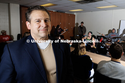 Robert Woody, Steinhart Foundation Distinguished Professor of Music, is photographed during his Adva