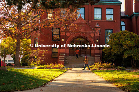 Fall Scenery on City Campus. Architecture Hall. November 8, 2024. 