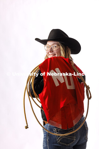 Jaya Nelson, Engler Agribusiness Entrepreneur and member of the Husker Rodeo team. November 13, 2024