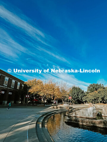 Nebraska Union Plaza. Fall photos on City Campus. July 1, 2024. Taylor DeMaro / University Communica