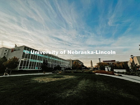 Exterior view of Andersen Hall. Fall photos on City Campus. July 1, 2024. Taylor DeMaro / University