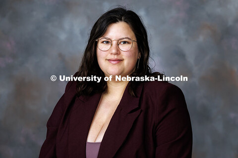 Studio portrait of Dakota White, Upward Bound Math-Science Specialist in the Nebraska TRIO Programs.