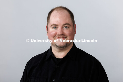 Studio portrait of Thomas Gunther, Lecturer in Voice in the Glenn Korff School of Music. January 15,