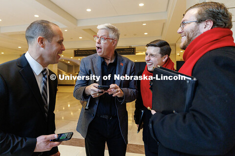 UNL's Peter Eckland at the Inauguration choir trip. January 20, 2025. 