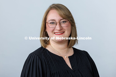 Studio portrait of Rachel Green, Lecturer in Voice in the Glenn Korff School of Music. January 23, 2