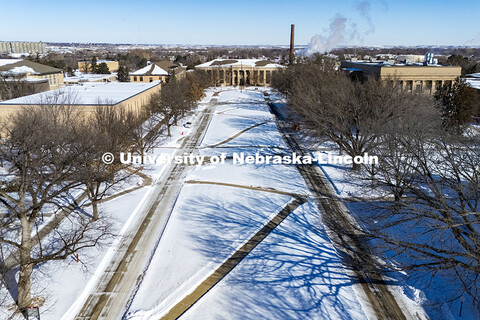 Snow on East Campus. February 20, 2025. 