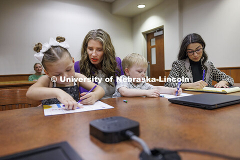 Assistant Professor Michelle Paxton, left, leads the Children’s Justice Clinic. College of Law Cli