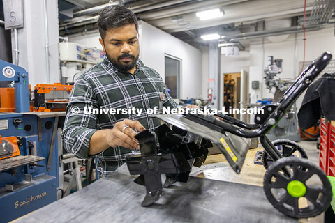 Amlan Balabantaray, a doctoral candidate in biological systems engineering, developed a prototype fo