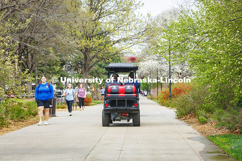The tour of UNL campus portion of the We Give Blood Celebration with Abbott. April 17, 2025. 