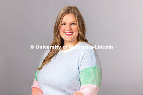 Studio portrait of Bethany Heaney, Career Advisor for the Explore Center. May 1, 2025. 