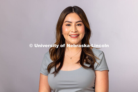 Studio portrait of Daniela Martinez, Assistant Director for the Explore Center. May 1, 2025. 