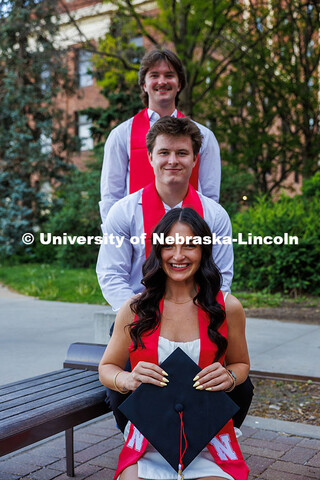 Josh Ferguson, a finance major; Paige Ferguson, a nutrition, exercise and health science major; and 