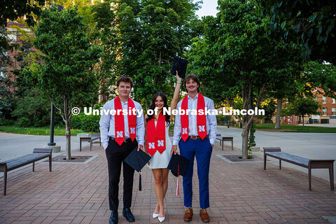 Josh Ferguson, a finance major; Paige Ferguson, a nutrition, exercise and health science major; and 