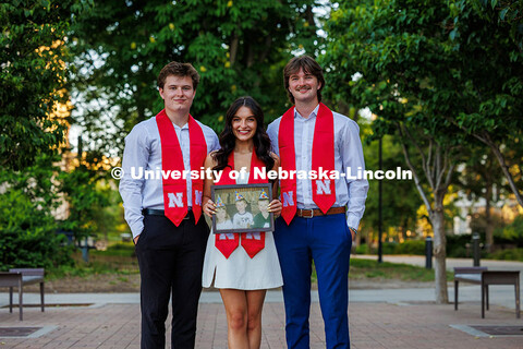 Josh Ferguson, a finance major; Paige Ferguson, a nutrition, exercise and health science major; and 