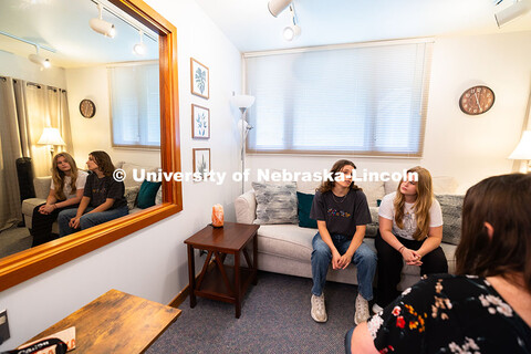 Katie Woodward and Lauren Fisher, both first year graduate students in the Department of Child, Yout