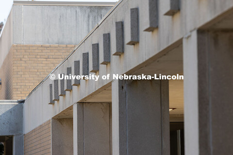 Exterior view of the Westbrook Music Building. June 12, 2025. 