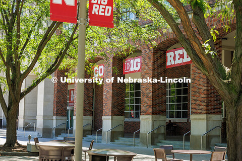 North side exterior view of the Nebraska Union on City Campus. June 25, 2025. 
