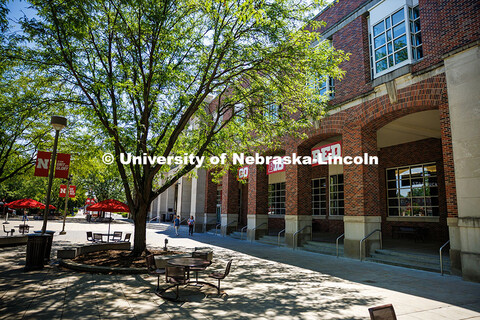 North side exterior view of the Nebraska Union on City Campus. June 25, 2025. 