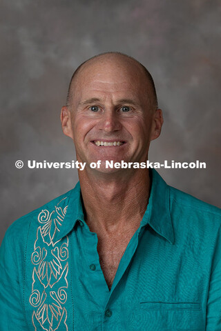 Studio portrait of Jay Storz, Willa Cather Professor in the School of Biological Sciences. July 14, 