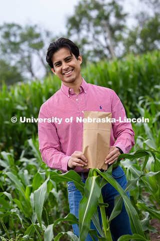 Vladimir Torres-Rodriguez, a research assistant professor in agronomy and horticulture, covers the t