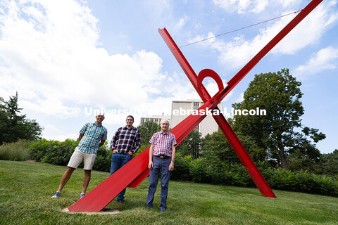 The work of chemistry researchers (from left) Stephen Morin, Professor of Materials Chemistry, Matth