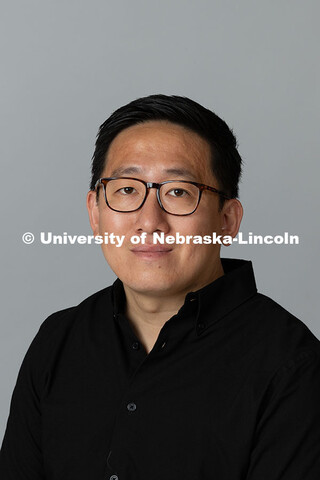Studio portrait of Chunyang Wang, lecturer of double bass. Glenn Korff School of Music. September 16