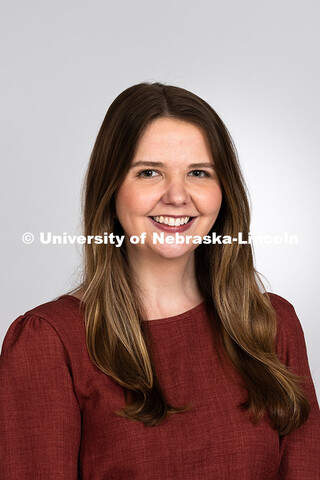 Studio portrait of Meredith Cain, Academic Navigator in the College of Arts and Sciences. June 24, 2