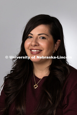 Studio portrait of Selma De Anda Gallegos, Academic Navigator in the College of Engineering. June 24