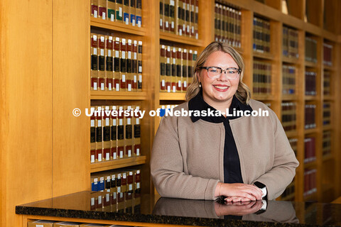 Emma Kwapnioski, Director of Development, College of Law. Law professors and staff. August 18, 2025.