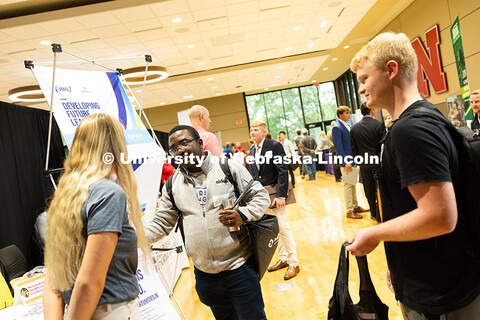Shabani Muller, a doctoral student studying natural resources, and Axl Rasmussen, a junior studying 