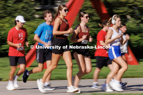 Homecoming week’s activities opened with a 5K fun run from that began and ended on the Nebraska Un