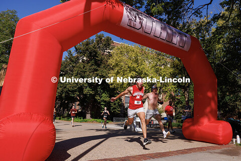 Homecoming week’s activities opened with a 5K fun run from that began and ended on the Nebraska Un