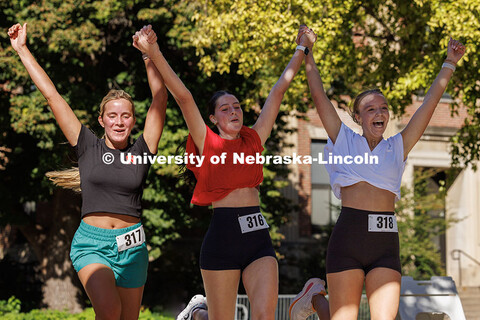 Homecoming week’s activities opened with a 5K fun run from that began and ended on the Nebraska Un