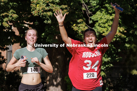 Homecoming week’s activities opened with a 5K fun run from that began and ended on the Nebraska Un