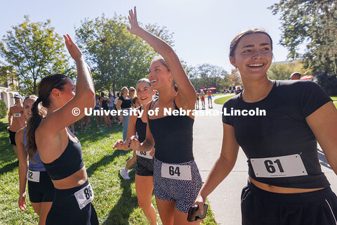 Homecoming week’s activities opened with a 5K fun run from that began and ended on the Nebraska Un