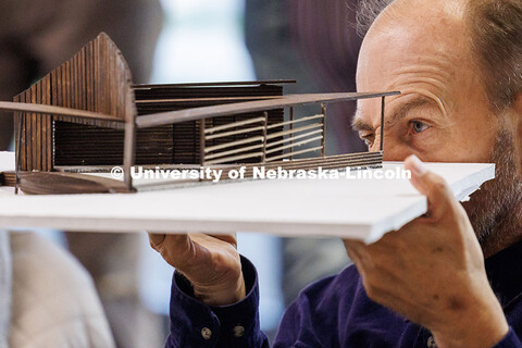 Architectural Design Studio midterm Class critiques inside Architecture Hall. October 17, 2025. 