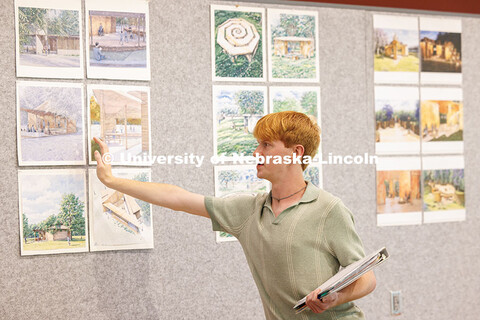Architectural Design Studio midterm Class critiques inside Architecture Hall. October 17, 2025. 