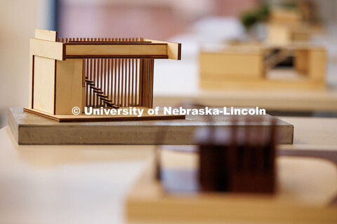 Architectural Design Studio midterm Class critiques inside Architecture Hall. October 17, 2025. 