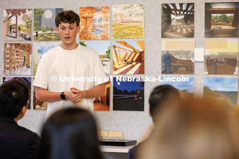 Architectural Design Studio midterm Class critiques inside Architecture Hall. October 17, 2025. 