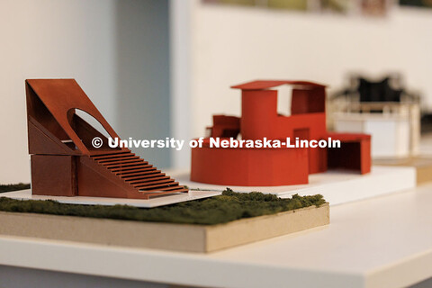 Architectural Design Studio midterm Class critiques inside Architecture Hall. October 17, 2025. 