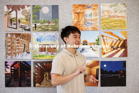 Architectural Design Studio midterm Class critiques inside Architecture Hall. October 17, 2025. 